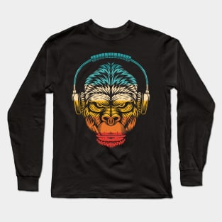 Monkey Music Retro Long Sleeve T-Shirt